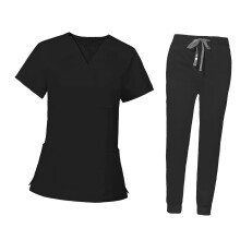 Nursing Uniforms Scrub Set Nurse Top and Pants for Pet Shop SPA Cosmet