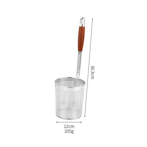 Food Colander with Hanging Hook Noodles Strainer for Chips Kitchen Dum 1