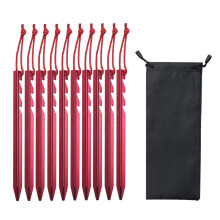 10 Pieces Tent Stakes Stable Ground Stakes for Gardening Outdoor Backp