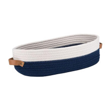 Cotton Rope Woven Basket Bathroom Organizer Bin for Living Room Home C
