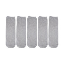 5Pcs Prosthetic Socks Cotton below Knee Grey Elastic Amputee Socks for