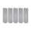 5Pcs Prosthetic Socks Cotton below Knee Grey Elastic Amputee Socks for 1