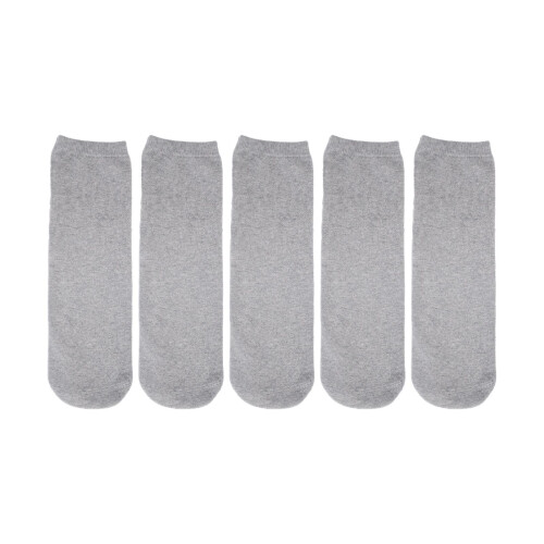 5Pcs Prosthetic Socks Cotton below Knee Grey Elastic Amputee Socks for