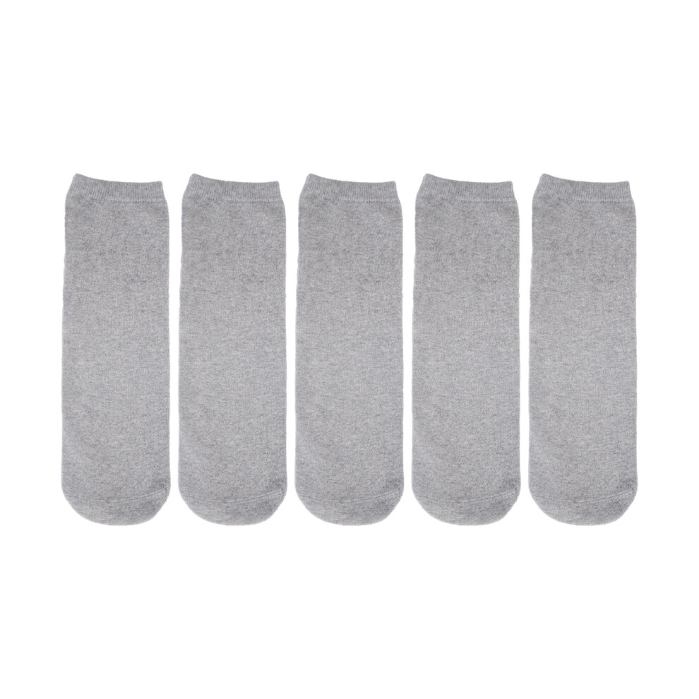 5Pcs Prosthetic Socks Cotton below Knee Grey Elastic Amputee Socks for