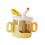 Sippy Cups 10Oz/300ml Silicone Training Cup for Children Yellow 1