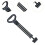 Telescopic Pull Handle Replacement Adjustable for Foldable Wagon Cart 3