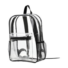 Clear Backpack with Zipper Kids Daypack School Bag for Boys Women Men