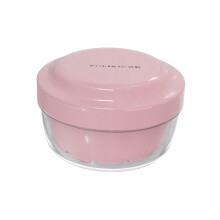 Denture Case with Strainer for Retainer Cleaning False Teeth Pink