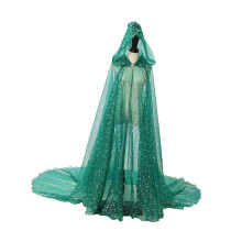 Hooded Cloak for Women Durable Shiny for Adults Wedding Cape for Stage