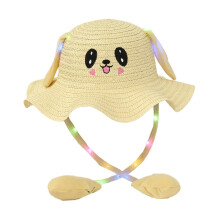 Kids Bunny Hat Lighted with Moving Ears for Childrens Day Holiday Trav