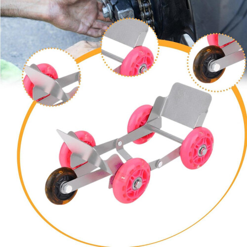 Generic Motorcycle Wheel Dolly Roller Heavy Duty Moving Tool Tire Doll 2