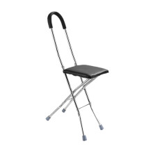 Folding Cane Seat Comfortable Handle Cane Chair for Camping Elderly Se