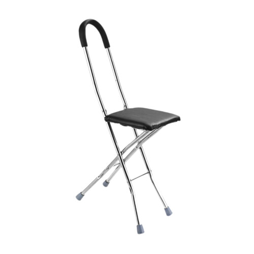 Folding Cane Seat Comfortable Handle Cane Chair for Camping Elderly Se