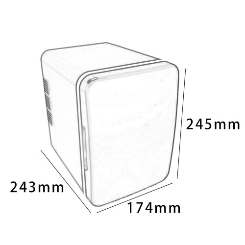 4L Mini Fridge Multiuse Cosmetics Fridge for Desktop Living Room Small 1