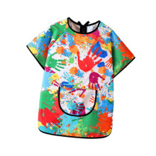 Kids Art Smock Multipurpose Soft Baby Feeding Bib for Garden Feeding D