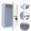 Wall Mount Milk Box with Lock Durable Restaurant Apartment Milk Delive 3