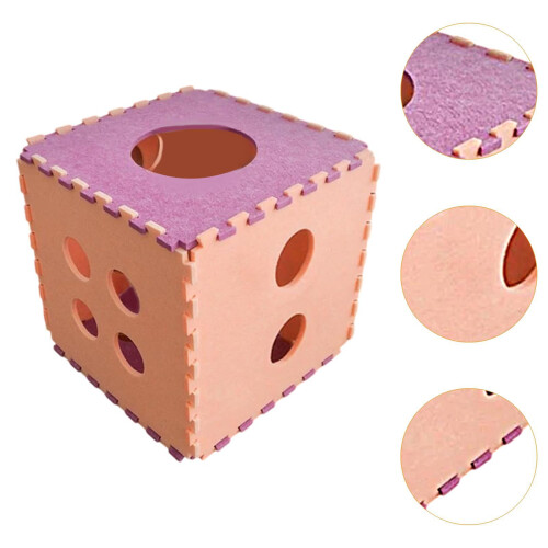 Dice Shaped Cat Scratcher Nest for Resting Napping Lightweight Hideout 2