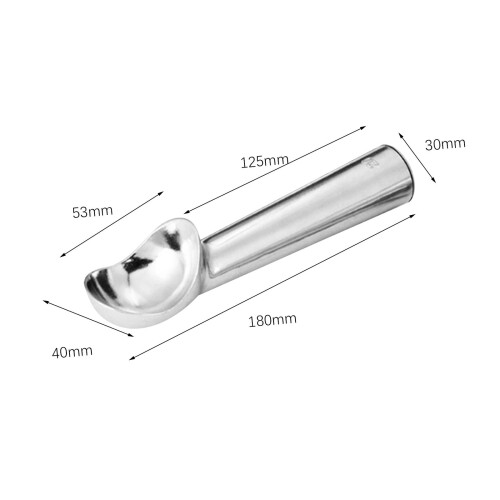 Ice Cream Spoon Sturdy Comfortable Grip Professional for Cafe Restaura 1