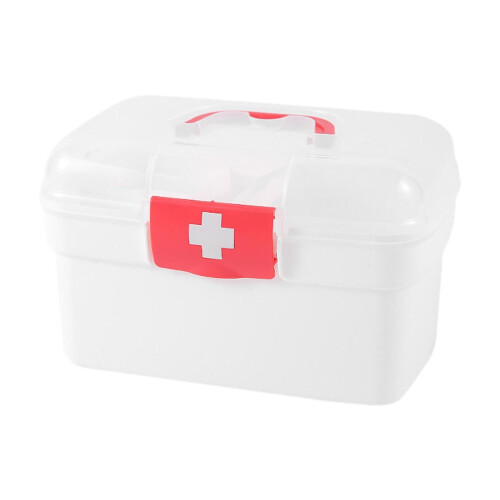 Medical First Aid Box Multipurpose with Handle First Aid Case Toy Trav