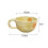 Breakfast Mug Durable Irregular Flower Milk Tea Cup for Office camping 2