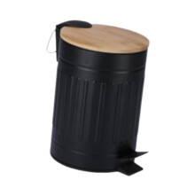 Step Trash Can with Lid 3L Unique Paper Basket for Sunroom Entryway Re