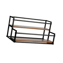 Coffee Syrup Display Rack 2 Tier Wine Rack for Countertop Coffee Bar K