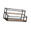 Coffee Syrup Display Rack 2 Tier Wine Rack for Countertop Coffee Bar K 1