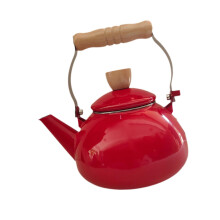 Enamel Teapot 1.5L Retro Porcelain Tea Pot for Kitchen Decor Restauran