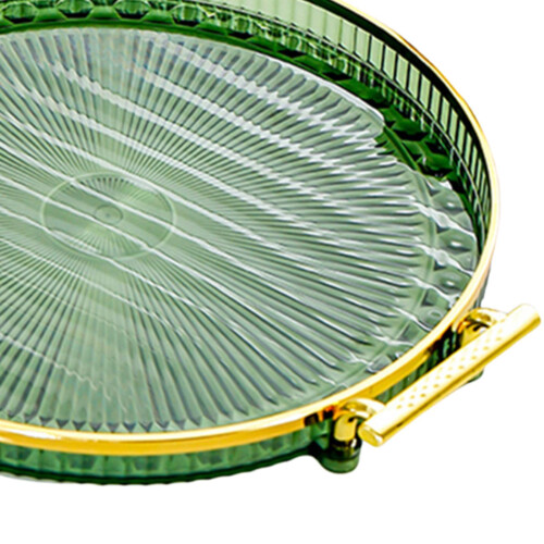 Fruit Tray Creative Portable Round Serving Tray for Hotel Countertop K 2