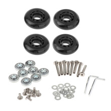 Replacement Suitcase Wheels Washers PU Metal Swivel Caster Wheels Repa