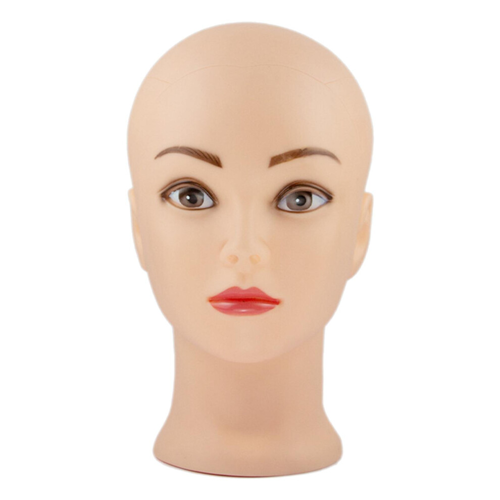 Realistic Mannequin Head Foam Wig Display Stand for Make up Hat Hair S