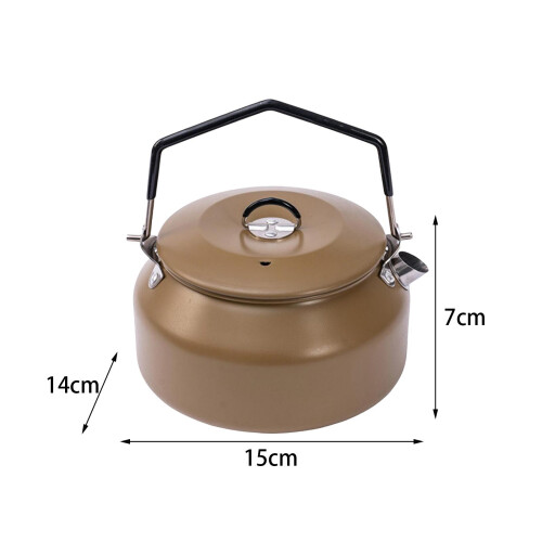 Camping Kettle Tableware Camping Tea Kettle for Climbing Backpacking O 1