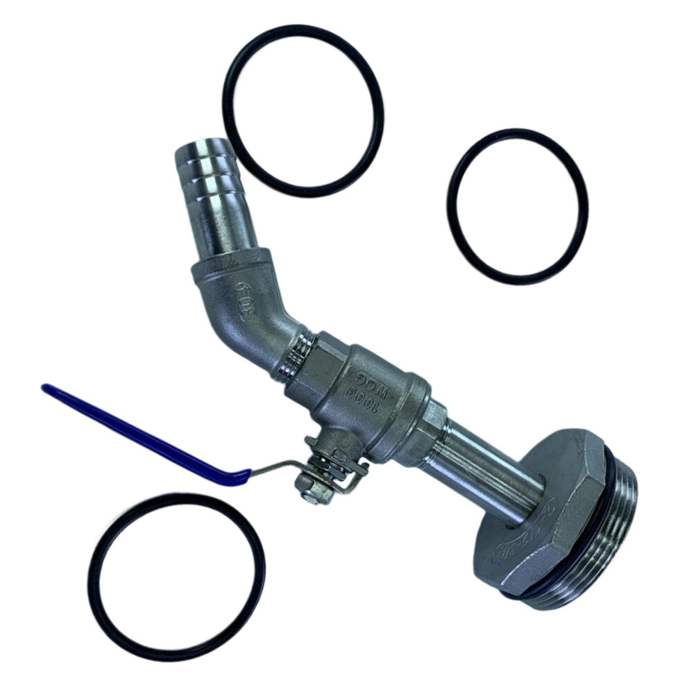 Drum Faucet G2" Fitting Rain Barrel Faucet For 50 Gallon Oil Tank Wate 6902695618895