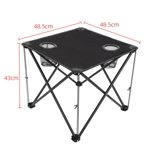 Folding Table Compact Table Portable Iron for 2 People for Beach Campi 1