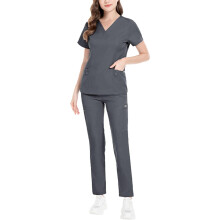 Nursing Scrub Set Nurse Top and Pants Work suits for Cosmetology Pet G