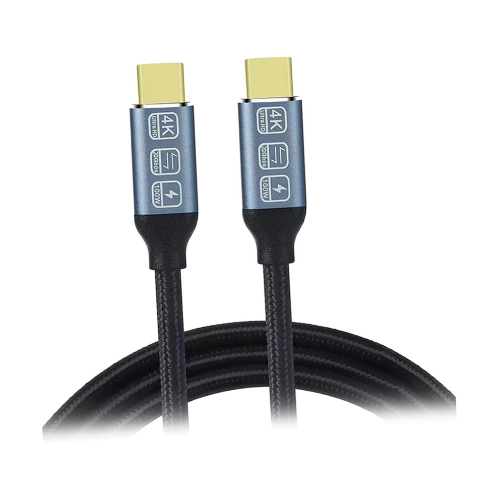 Usb C 3.2 Gen 2 Data Cable 5A 100W Fast Charging 20Gbps Usb C To Usb C 6902695558979