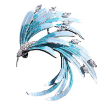 Phoenix Brooch Jewelry Fashion Women Lapel Brooch for Career Suit Tie