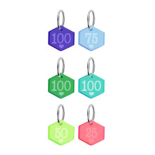 Number Stitch Markers Sturdy Crochet Marker Ring for Sewing Weaving Kn