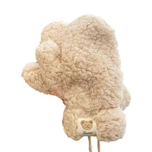 Cute Bear Gloves Thickened Casual Fashion with Ropes for Teens Ladies