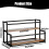 Coffee Syrup Display Rack 2 Tier Wine Rack for Countertop Coffee Bar K 2