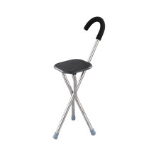 Folding Cane Seat Comfortable Handle 34inch Tall Anti Slip Crutch Chai