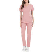 Nursing Scrub Set Nurse Top and Pants Work suits for Cosmetology Pet G