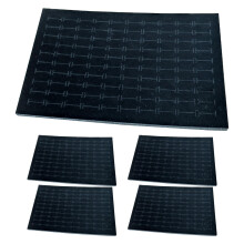 5Pcs 100 Slots Ring Pad Sponge Insert Mats Jewelry Box Pads Display Su