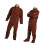 Leather Welding Jacket Pants Suit for Men Workshop Supplies Welding Cl 1