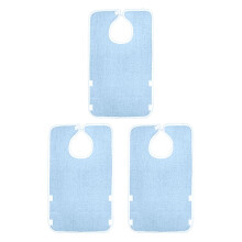 3Pcs Adult Bibs Reusable Large Adult Feeding Bibs for Elderly Unisex S