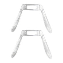 2 Pieces U Shape Eyeglasses Nose Pads Bridge Nose Support Clear Replac