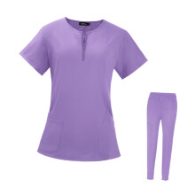 Uniforms Scrub Set Nurse Top and Pants Suit for Hospital Cosmetology D