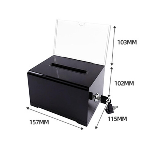 Business Card Collection Box Ticket Container for Business Reception D 1