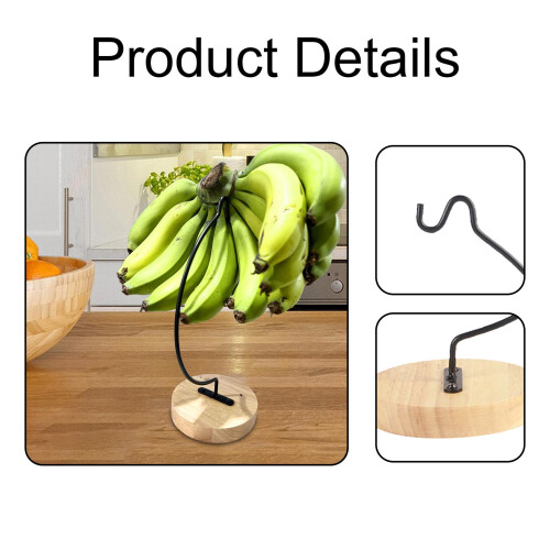 Banana Holder Stand Sturdy Keep Bananas Fresh  Semicircular Shaped 2