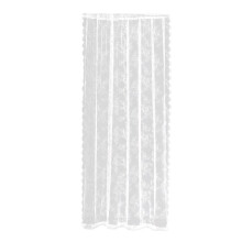 White Lace Floral Net Curtains Draperies for Study Room Farmhouse Deco